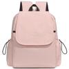 Solid Color Women's Backpack Student Schoolbag