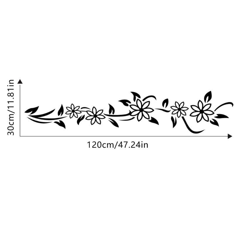 Weatherproof Decals Butterfly Floral Design Auto Exterior Decoration