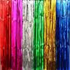 Decor 2M Foil Fringe Curtains Colorful Background Foil Tassel Curtain DIY Shiny Party Backdrop Curtains Shower Party