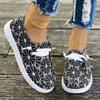 Wsuwane buty 2025 Nowe buty na platformie Sznurowane Niskie Plus size Moda Athleisure Pojedyncze buty dla kobiet