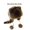 Plush Raccoon Ear Caps Raccoon Hats With Ears And Tail Skin-Friendly Warm And Cozy Hats & Caps For Birthday New Year Anniversary