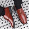 Men's 2024 New Shoes Black Leather Formal Shoes for Men Oxfords Male Wedding Party Office Business Shoe Man Zapatos De Hombre