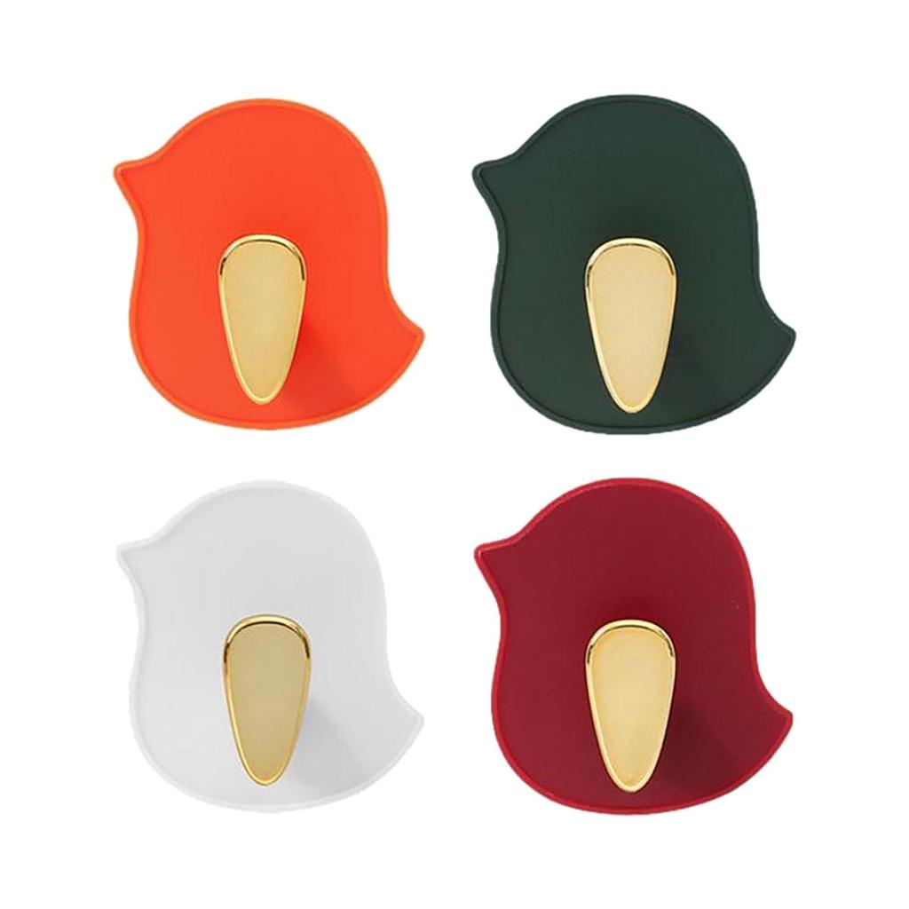 4 Pieces Heavy Duty Wall Mounted Hooks, Home Bird Shape Multifunctional Cartoon Coat