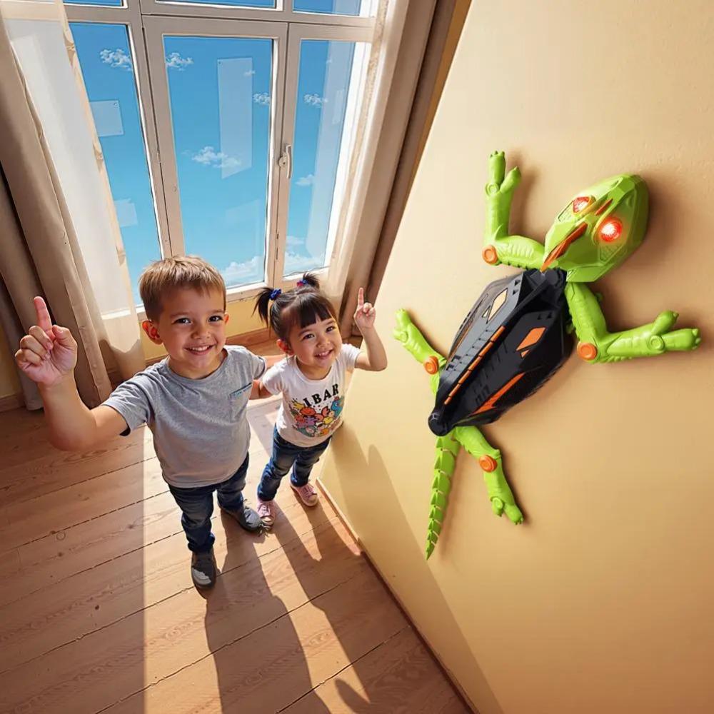 Gecko RC Giocattolo da Arrampicata su Muro Lucertola Elettrica Radiocomandata Auto da Arrampicata su Muro Gecko Animale Auto Giocattoli di Halloween per Bambini