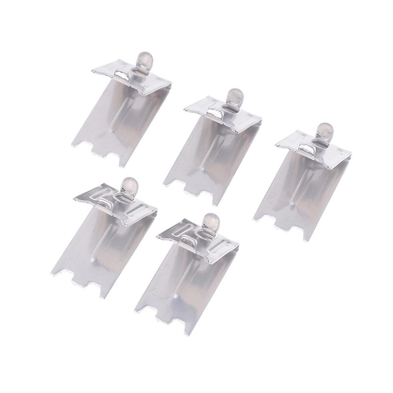 5Pcs 304 Stainless Steel Refrigerator Shelf Support Clamp Commercial Freezer Shelf Clips Bracket Shelves Parts Home Accessories