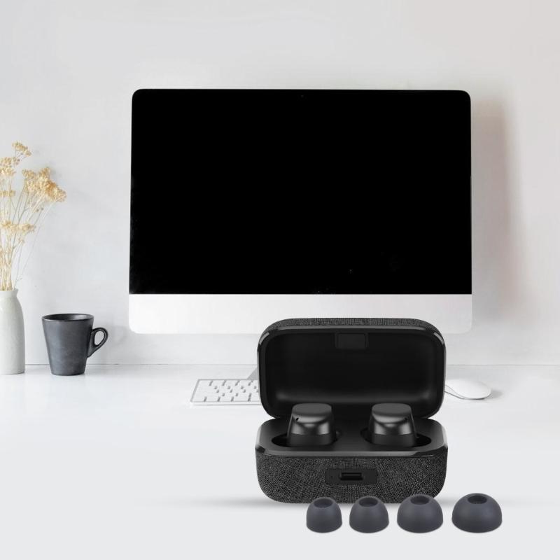 Silicone Ear Tip Wireless Earbuds Case for 4 Neck-mounted Earphones Eartip Anti-Slip Avoid Falling Offs