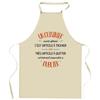Kitchen Apron - A Cook As Great As This - Breton Print - Thick Cotton - Made In France