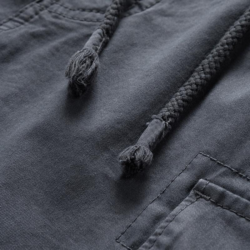 JAYSCE Men's Summer Shibuya Style Loose Fitting Work Shorts Amikaji Outdoor Multi Pocket Cargo Pants Oversized Classic Short