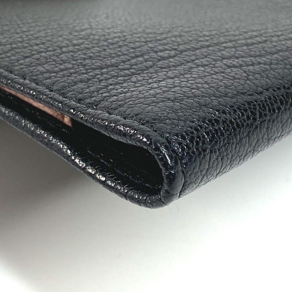 MIUMIU 5MD001 Business Card Holder Pass Case logo Bifold Stationery Card Case