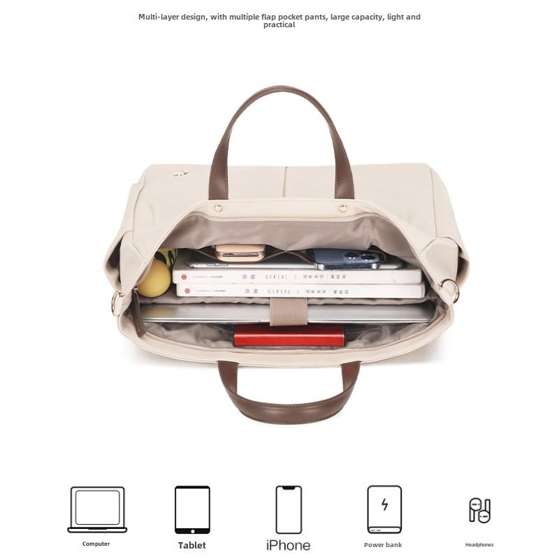 Modische und lässige leichte Hand-Schultertasche Computertasche Einkaufstasche mit großem Fassungsvermögen