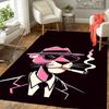 1pz Tappeto A Pelo Corto con Fantasia Pantera Rosa, Antiscivolo, Senza Perdita di Pelo, Resistente alle Macchie