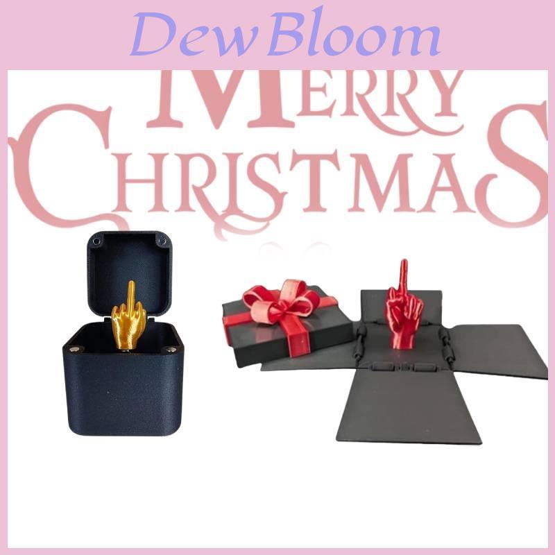 Cadeau Décoratif Unique et Créatif Doigt d'Honneur dans une Boîte pour les Célébrations de Noël