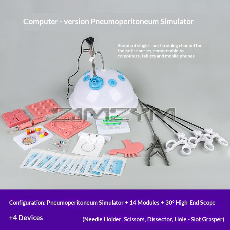 Laparoscopic Simulator Training Box  Laparoscopy Trainer Instruments Camera Needle Holder Medical Teaching Equipment
