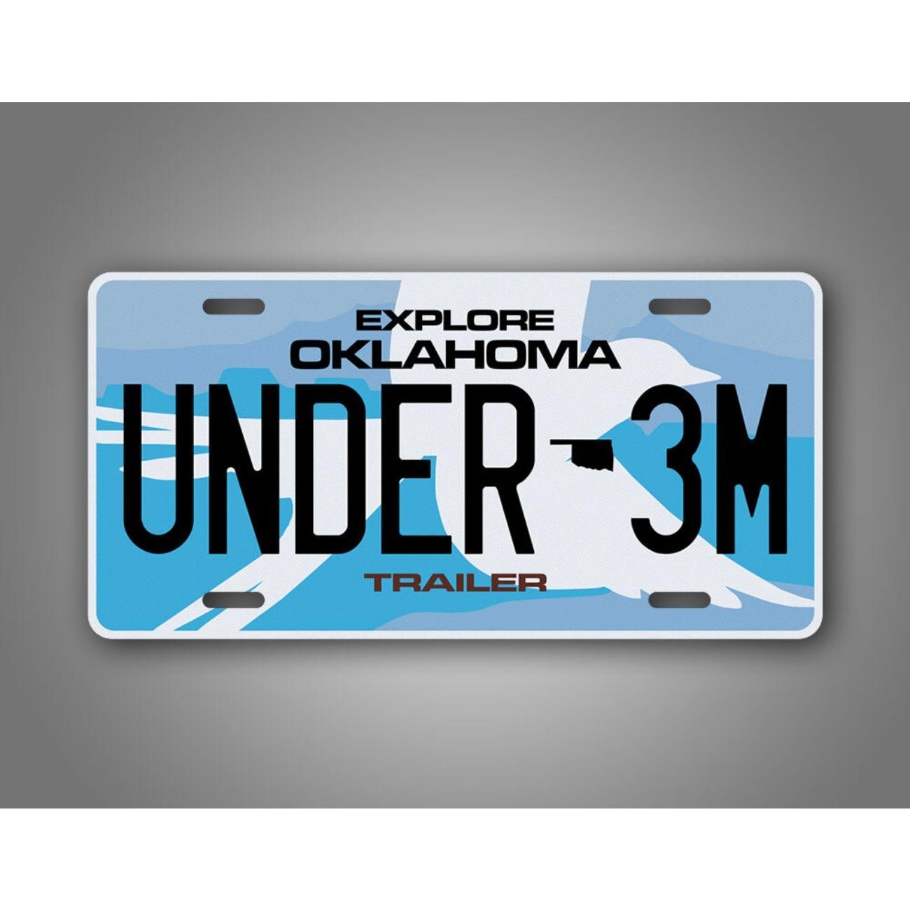 

Vintage Oklahoma Trailer Ornamental Tin Sign Home Decor Wall Art белый