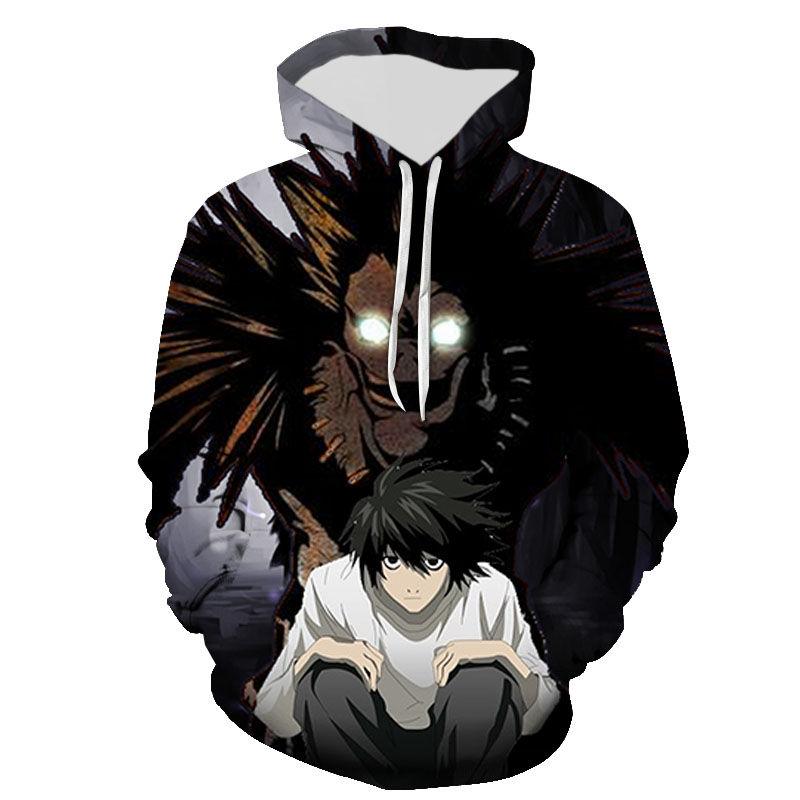 New Casual Hoodies Death Note Fashion Men Women Children 3D Printed Sweatshirts Streetwear Boy Girl Kids Pullover Tops
