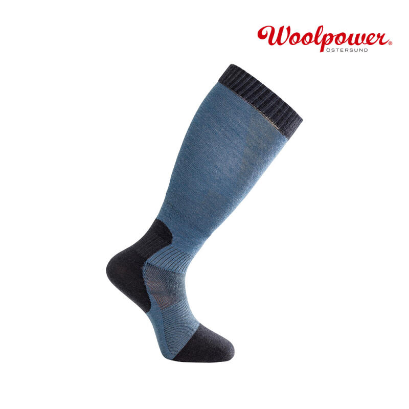 [WOOLPOWER] Умелые высокие вкладыши (8821) dark gray + gray