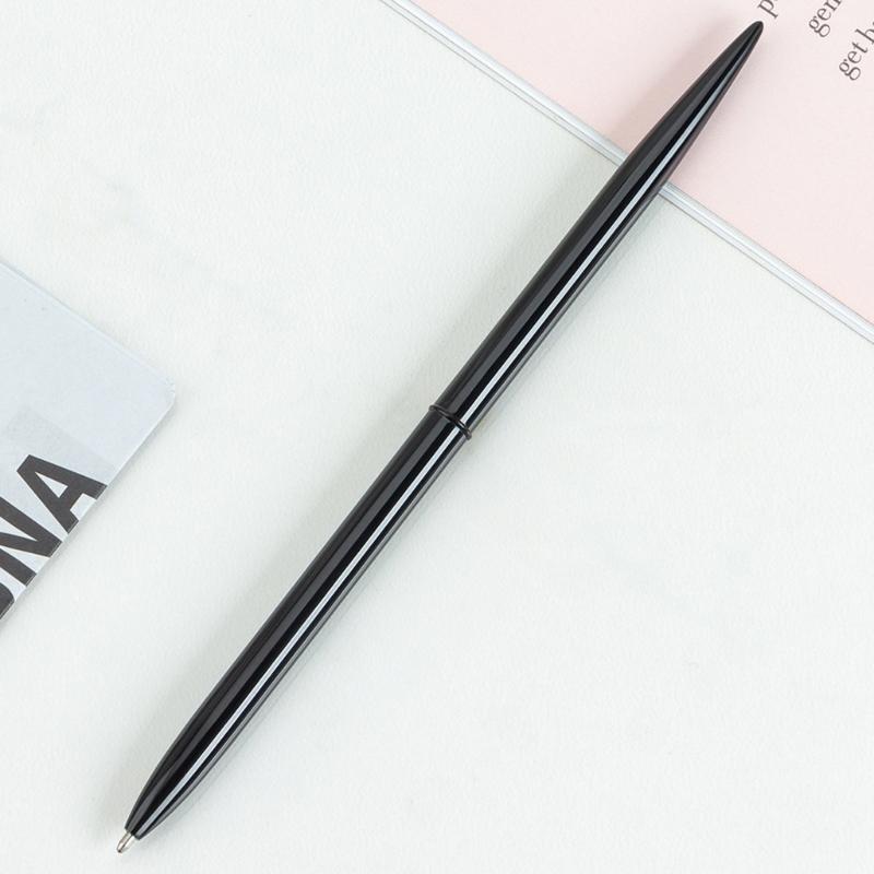 6 szt. Metalowy długopis kulkowy z mechanizmem obrotowym, nowatorski, smukły długopis do podpisywania, obracany do otwierania i zamykania długopis kulkowy, długopis do podpisywania gości