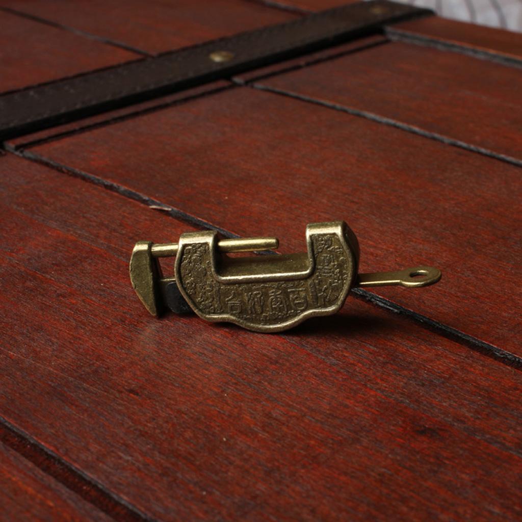 Vintage Chinese Style Carved Word Padlock Locks With Kinds