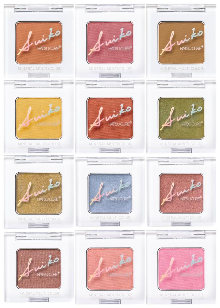SUIKO Mineral Multicolor Hydrangea Pure Makeup Multifunctional Mobile Cosmetics Cream Eyeshadow Lip Cheek Highlight Bags Eyeshadow 2.5g (08 Blue)