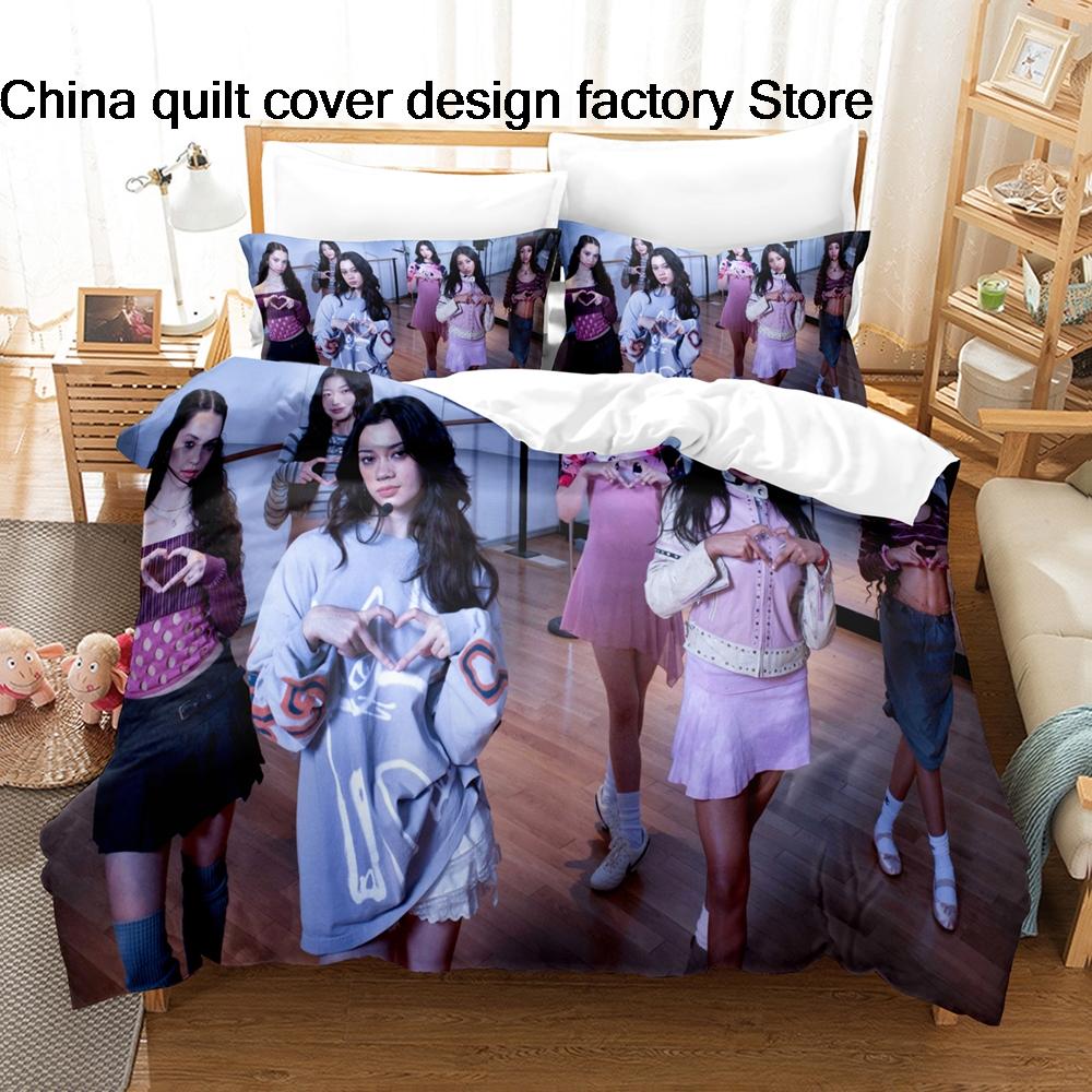 New Personality KATSEYE2 Bedding Set Single Twin Full Queen King Size Bed Set Kids Bedroom Duvetcover Sets Personality KATSEYE