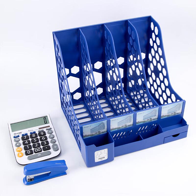 Lijiuho Multifunctional 4-Tier File Organizer with Pen Holder & Drawer