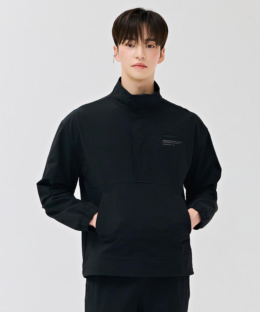 Chasecult Unisex Stretch High-Neck Anorak T-Shirt-Deru5119B03