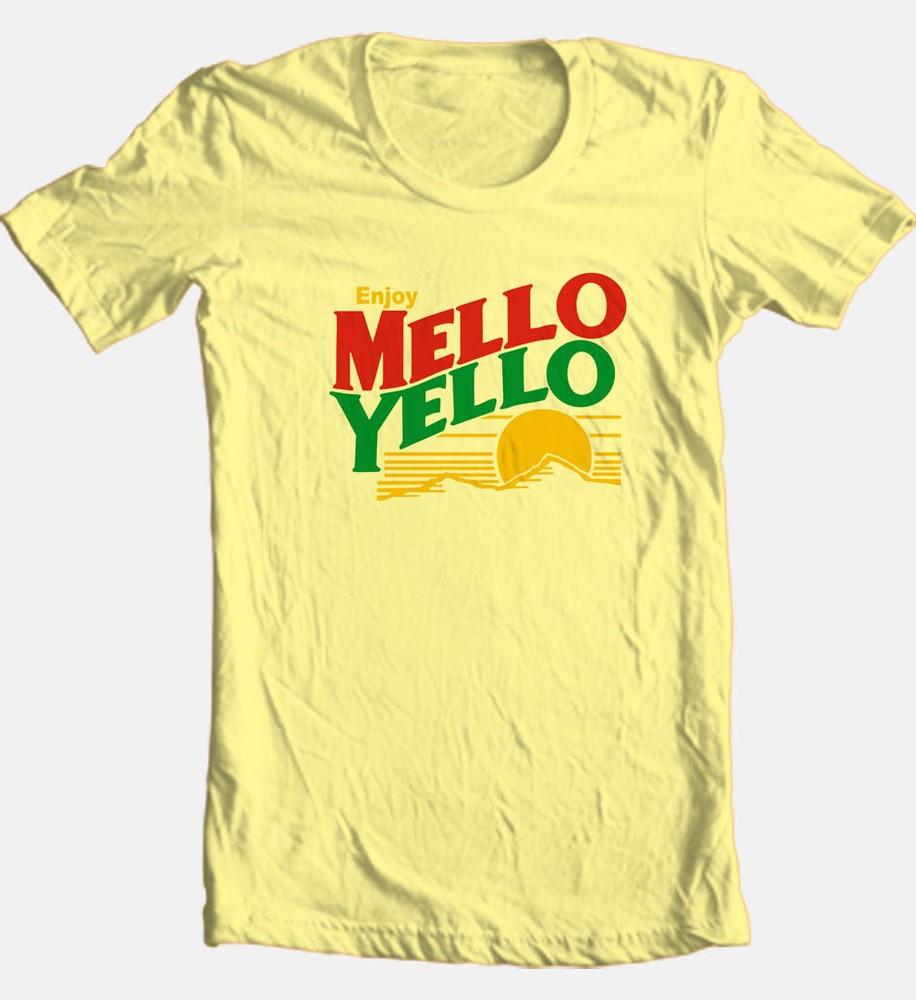 Mello Yello tričko Vintage logo 70. let retro design Bavlna Grafické tričko Unisex tričko