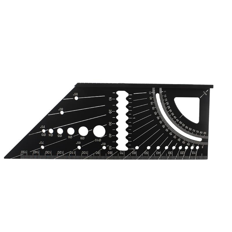 Aluminum Alloy Woodworking Angle Ruler Line Drawing Device Angle Measuring Measure Tool with Gauge Protractor Locator