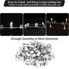 50pcs Stainless Steel Christmas Light Clips String Light Hangers  Halloween Lights