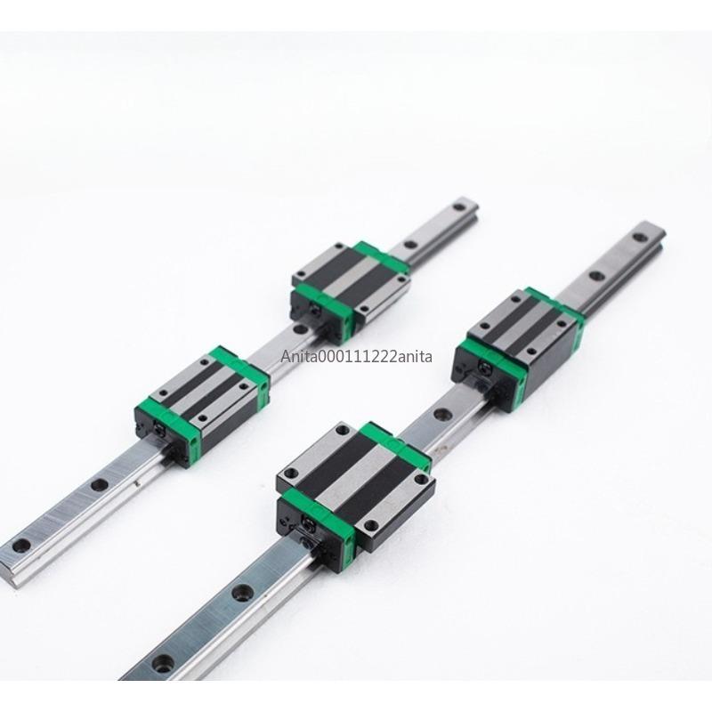 HGR20 HGR15 2pcs Square Linear Guide Rail+4pcs HGH20CA/HGW20CC HGH15CA/15CC Flang Slide Block Carriages For CNC Router Engraving