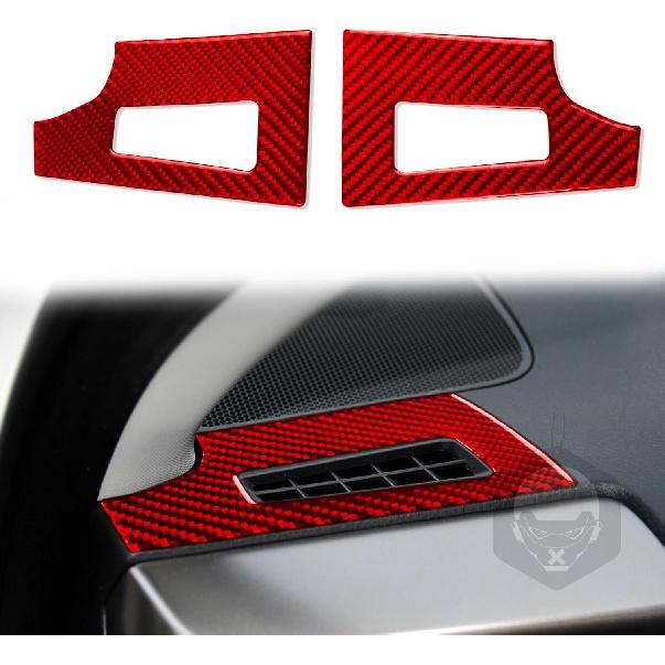 For Toyota RAV4 2013-2018 Accessories Window Switch Panel Red | Real Carbon Fiber, for Toyota RAV4 2013 2014 2015 2016 2017 2018, Interior Trim