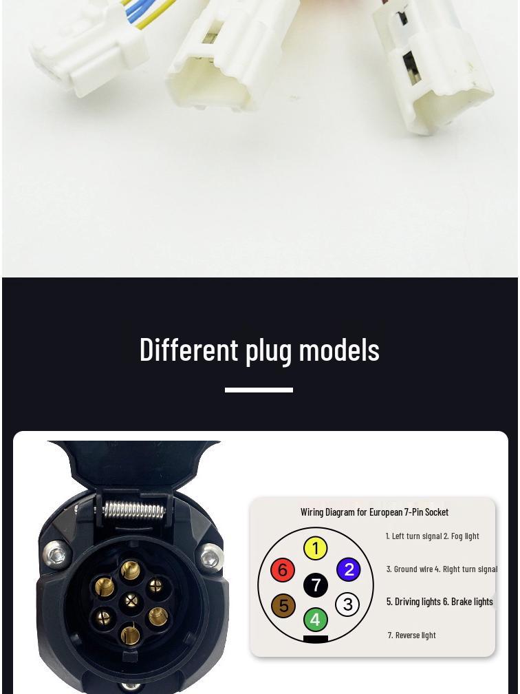 X-Trail Trailer Wiring Harness Assembly for 08-23 Models with Power Tail Light Socket and RV Signal Plug