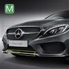 2015-2018 W205 עבור מרצדס-בנץ C300, C400, C450 AMG, C63 AMG שפתיים לבמפר קדמי פנל תחתון 2058851374 2058851474 2058851574 HZ9