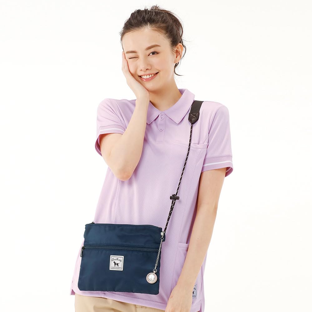 Kindergarten Super Kumpel Poloshirt mit Seitentasche, Unisex, SDGs 17, Krankenpflege, Größe M, Marineblau, 9644204A