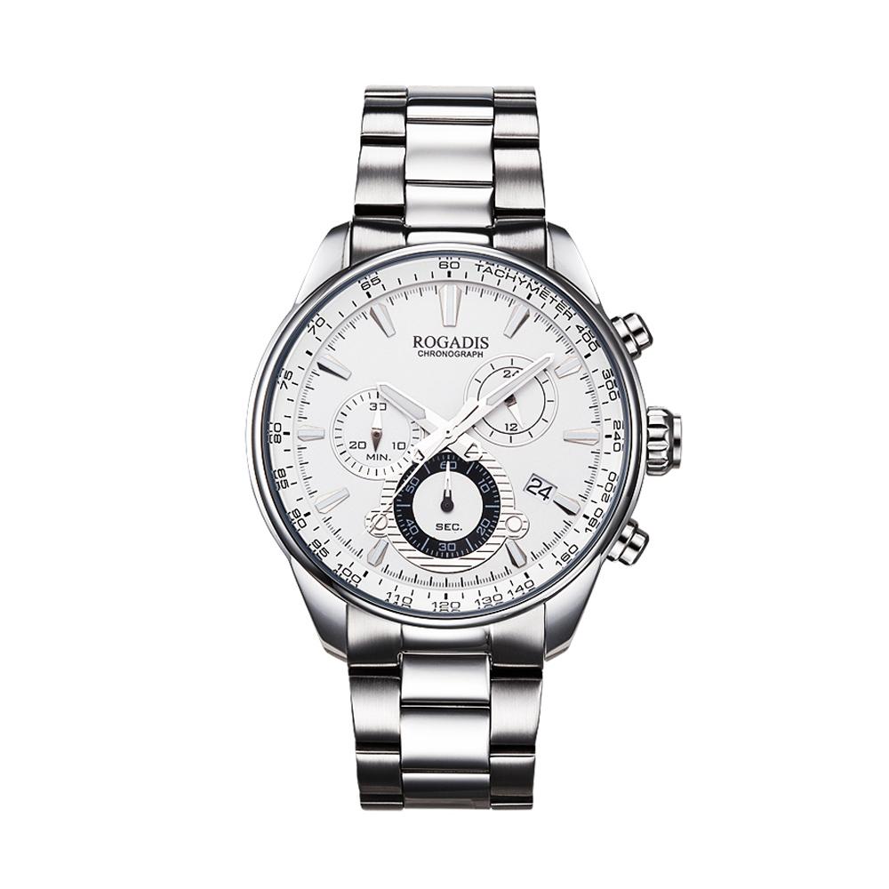 Logadiseu Men'S Chronograph Metal Watch Dh181201_Wh