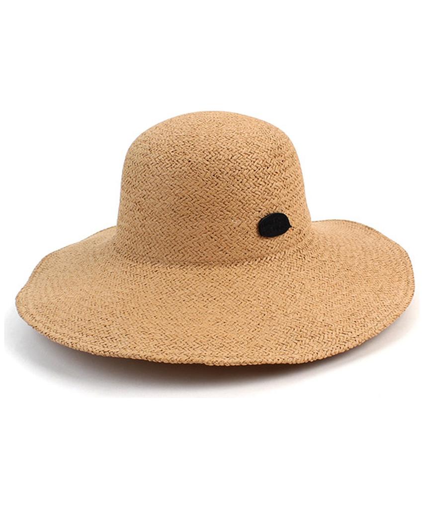 Summer Brown Round Panama Hat