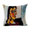 Luxurious Van Gogh Starry Night Square Cushion Covers With Premium Cotton Linen
