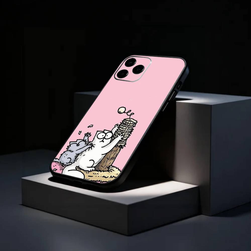 

CUTE S-Simons And C-Cats Phone Case Silicone Soft For IPhone 17 16 15 14 13 12 11 X XR Plus Pro Max Plus iPhone16