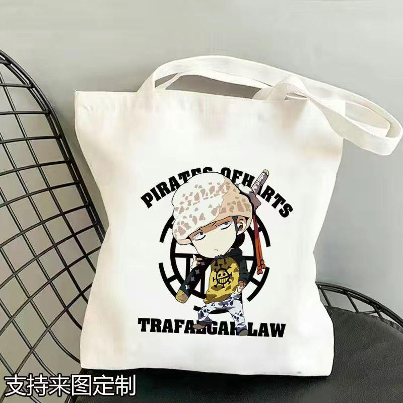 Japan cartoon comics One Piece Student Canvas Bag Large Capacity Study Bag Anime-Style Shoulder Bag 0029