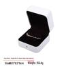 Elegant PU Leather Jewelry Box with Gold Buckle - Round Corner Design for Rings, Brooches, Pendants, Bracelets, and Chains.