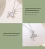 Xiaohongshu Trendy Moissanite Clover Diamond Bow Necklace