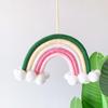 Nordic Style Woven Cloud Rainbow Hanging Ornaments - Children's Room Wall Decor Pendant