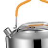 1L Camping Kettle Camp Tea Pot Teakettle Stain Resistant Cook Water Boiler Stainless Steel