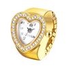 Heart Ring Watch, Finger Watch: One Size Fits Most, Stylish Casual, Business Fashion Accessory - Perfect Gift for Birthdays, Christmas, Valentine's