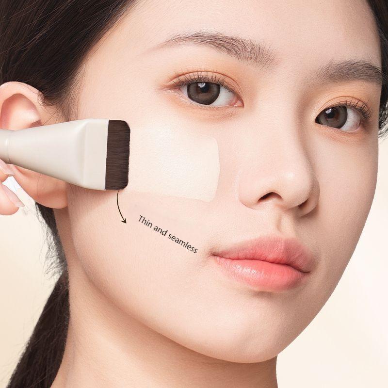 1 Pcs Flat Foundation Brush for Makeup, Foundation Brush for Liquid Make Up Concealer Brush Foundation Contour Brushes for Blend