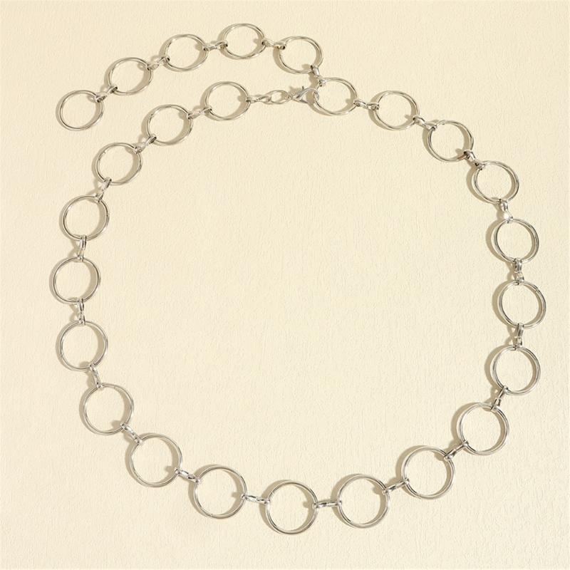 Metal Waist Chain for Women Belly Link Chain Belt Perfect for Dresses and Casual Outfits Waistband with Adjustable Clasp