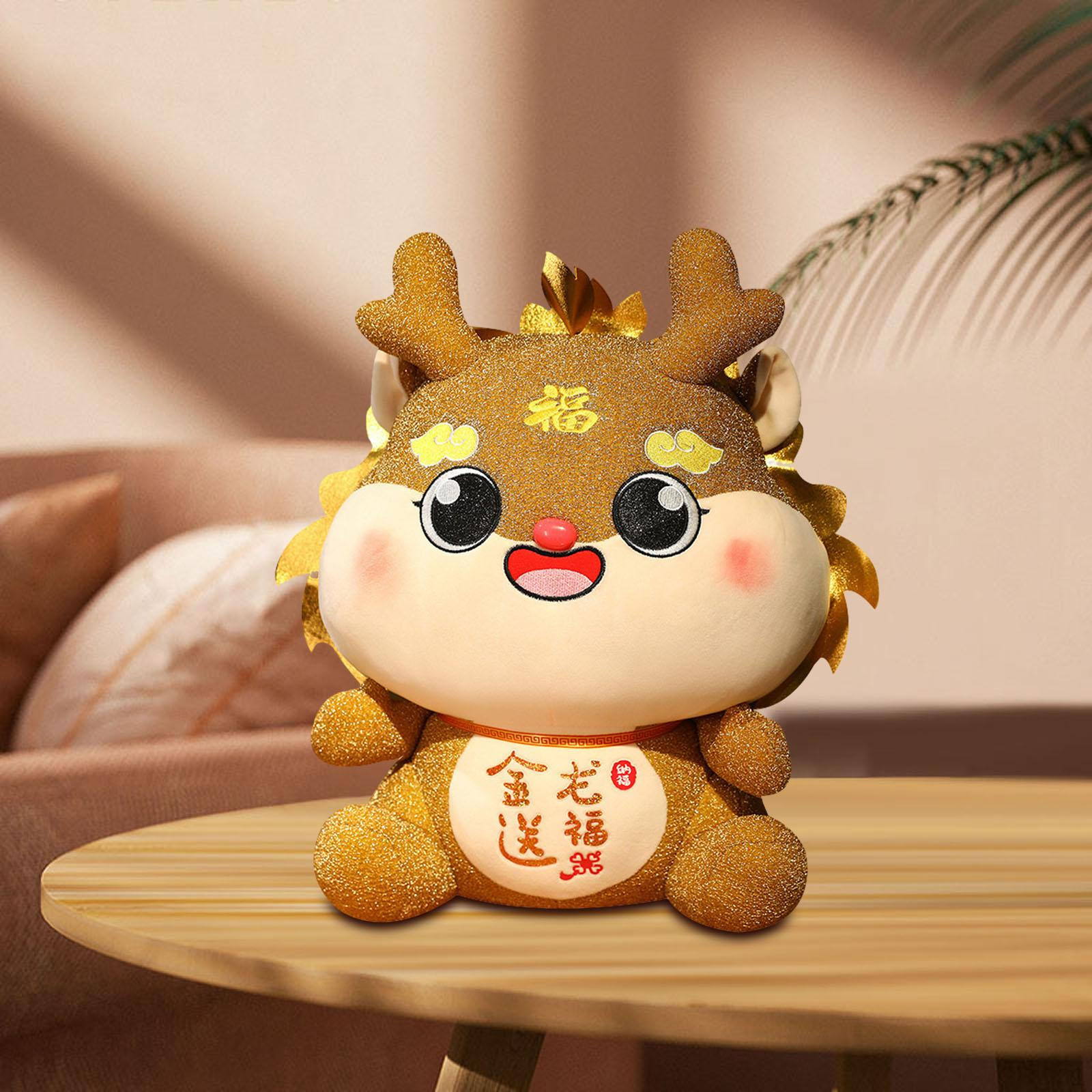 

Игрушка дракон китайская кукла чучело животное для спальни украшения дома 18 см