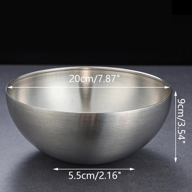 קערות סלט פירות מפלדת אל-חלד מוזהבת קערת מרק אורז אטריות ראמן כלי אוכל למטבח כלי הגשה קערות ערבוב