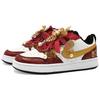 Nike Court Borough Cushioning Abrasion Resistant Low top Skateboard Shoes Unisex Red Gold BQ5448-115(Team1463-)