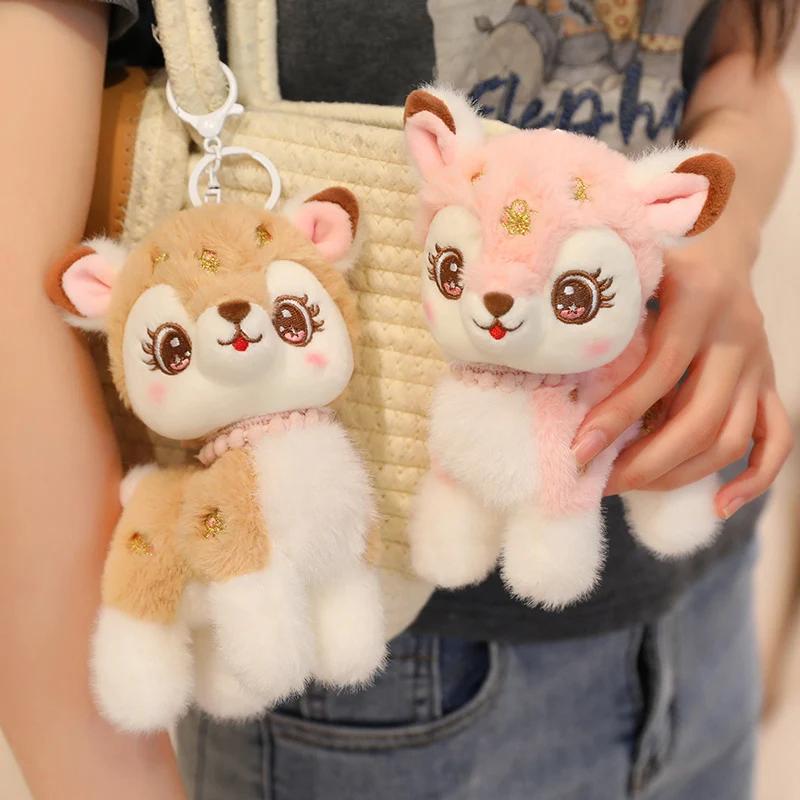 15cm Kawaii Sika Deer Plush Pendant 25/33/40cm Exquisite Cute Sika Deer Plush Toy Soft Stuffed Animal Deer Toy Kid Birthday Gift
